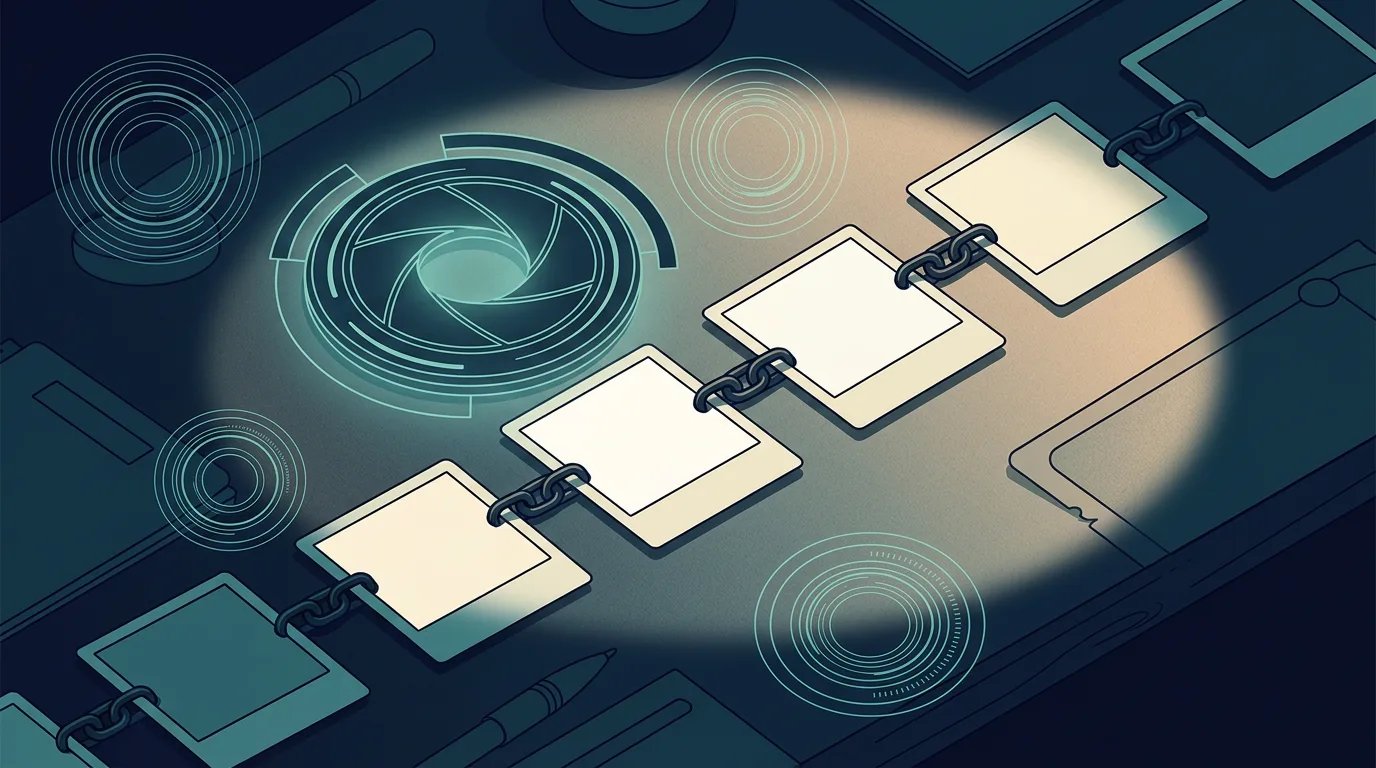 Titelbild Beweiskette und Fotos, 1200x800 Pixel, WebP